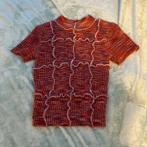 Red/brown Fitted Shirt